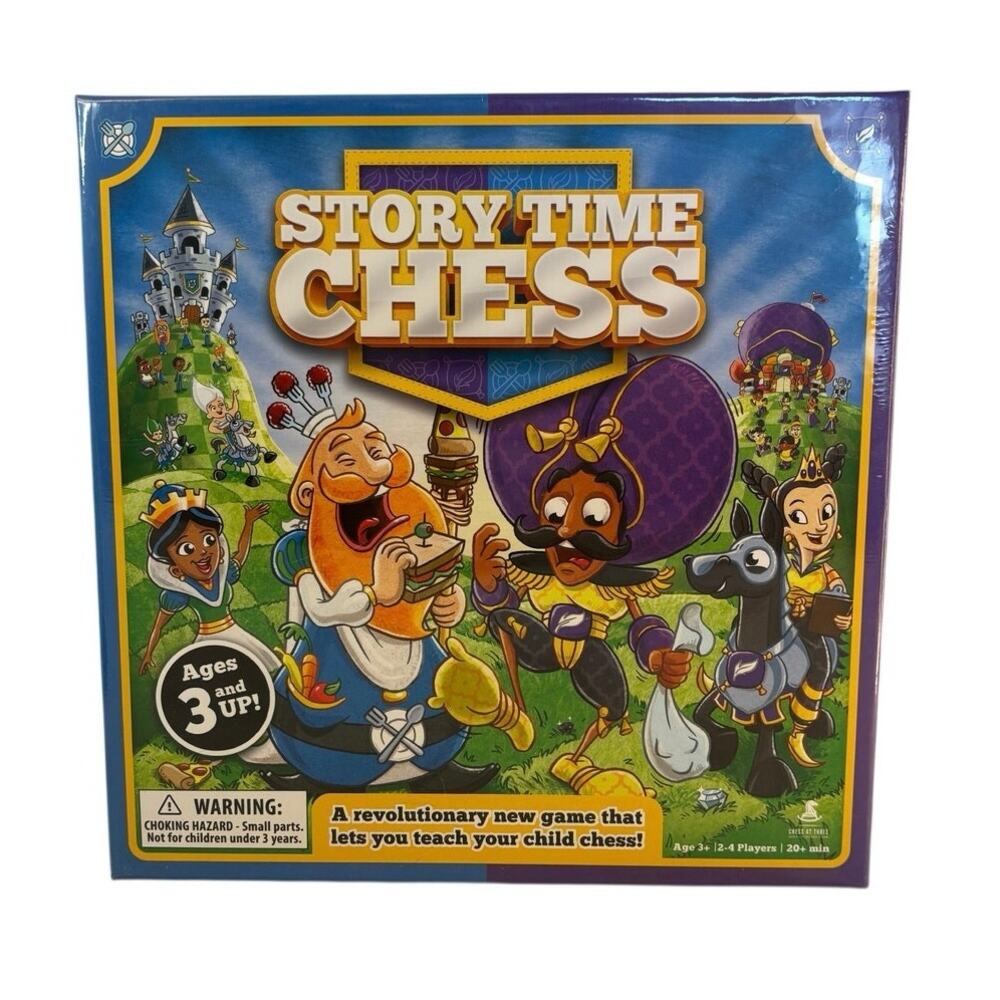 Story Time Chess 2-in-1 Board Game Kids Early Learning Strategy‎ Complete Sealed